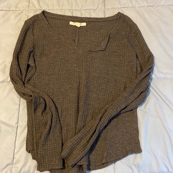 Grey waffle knit sweater - Picture 1 of 1
